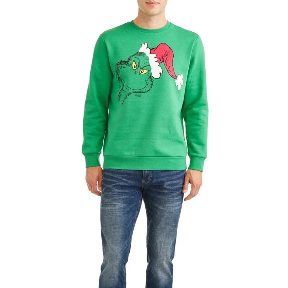 Green Grinch Crewneck Sweatshirt